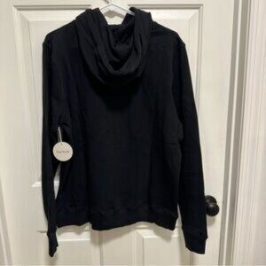 Pact Unisex Black One For All Hoodie Sweatshirt Organic Cotton Size